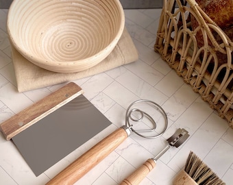 Sourdough Bread Proofing Set: Sourdough Baking Tools, Linen Liner