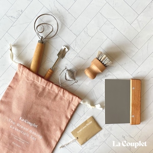 Bread Baking Essentials Set: Danish Whisk, Lame, Scraper & Brush