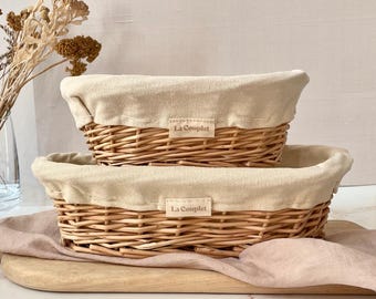 Handmade Oval Wicker Sourdough Proofing Basket: Bonnet & Brush Included 9" and 12"