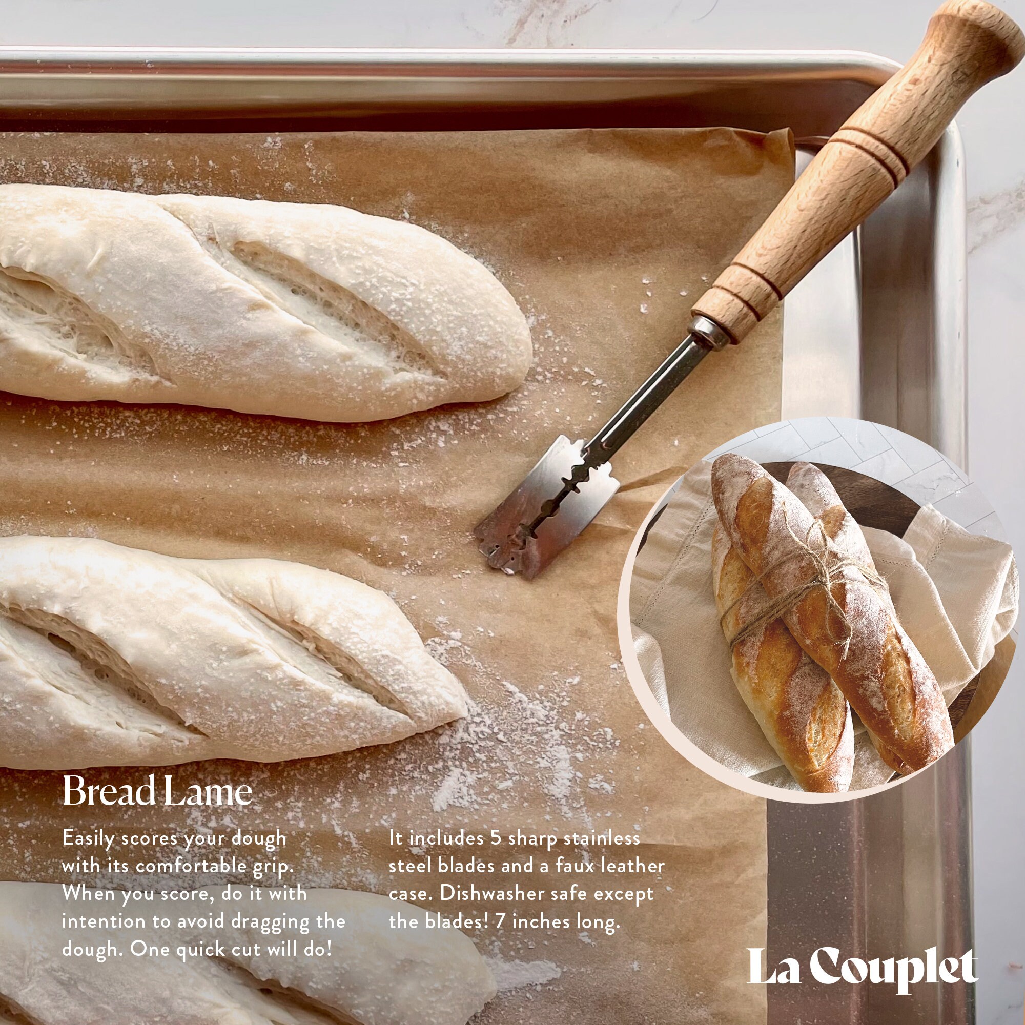 Bread Baking Tool Kit Danish Whisk Bread Lame Dough Etsy