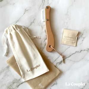 Wooden Bread Lame: Sourdough Scoring Knife with Blades & Pouch