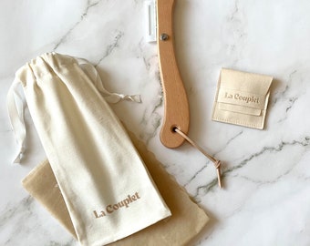 Wooden Bread Lame: Sourdough Scoring Knife with Blades & Pouch