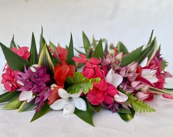 Handmade Fresh Tahitian Fairy floral crown lei po'o - birthday bridal graduation - Pick up O'ahu (HI). Sorry, shipping/delivery unavailable