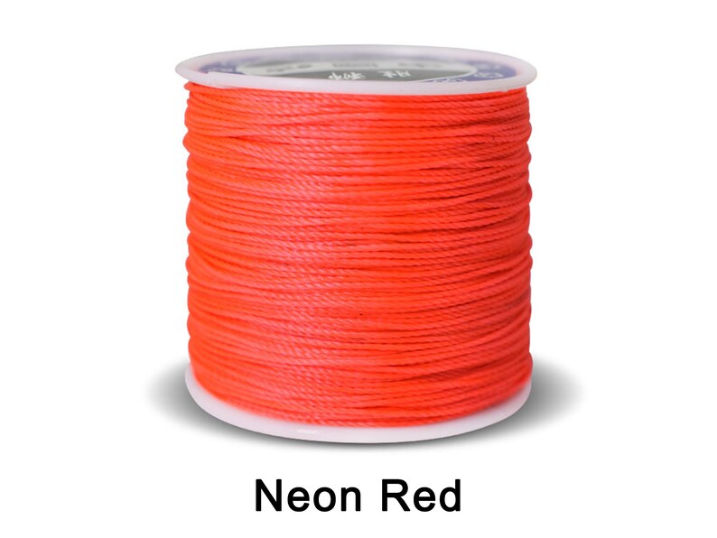Round Waxed Polyester Cord 0.5MM 116y /spool Waxed String Thread