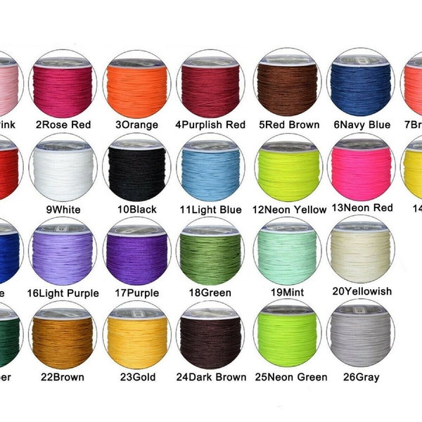 Nylon Chinese Knot 0.8MM 49Y /Spool String Thread Macrame Beading String Crafts