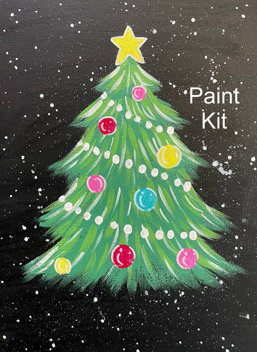 Christmas Tree Paint Kit Etsy Australia