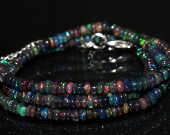 welo opal smooth round balls bracelete:bb2 Natural Ethiopian fire opal round balls bracelete,6x3mm