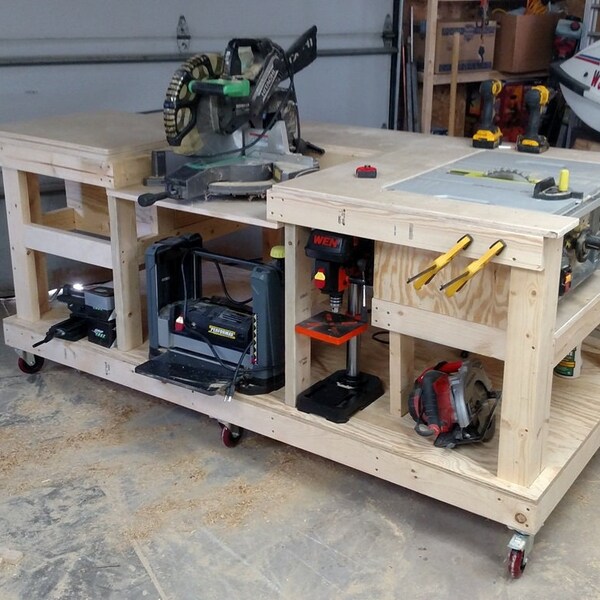 Dewalt Table Saw Station Plans Etsy Canada
