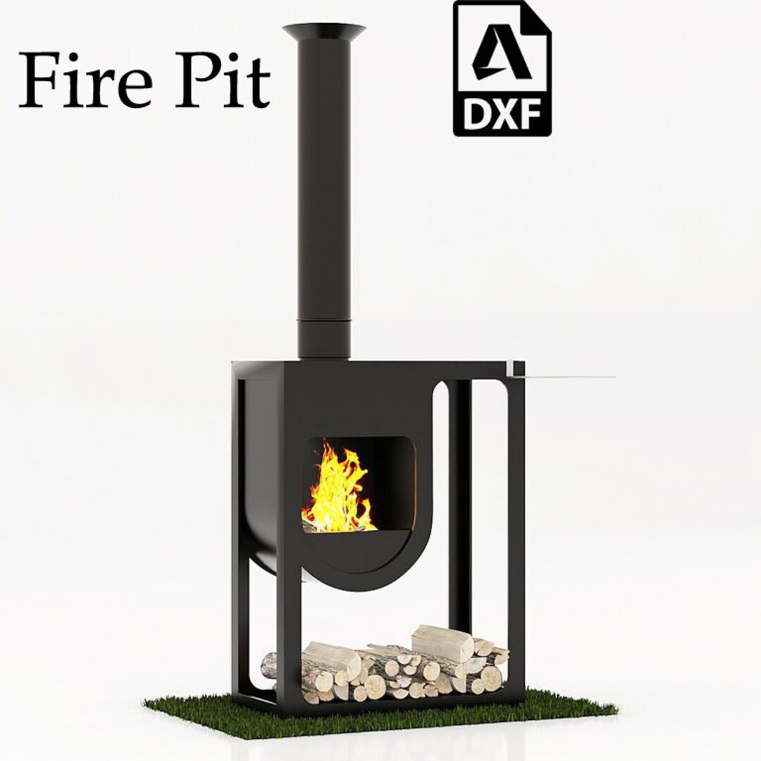 Fire Pit DXF Digital Product for Metal Fabricators, Ready to Cut on