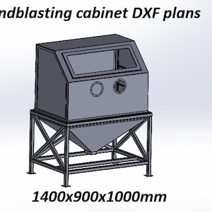 Zandstraalkast DXF plannen