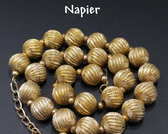 Vintage Napier Beaded Necklace, 1950s Vintage Jewelry