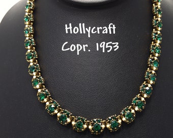 Hollycraft Christmas Tree Brooch, 