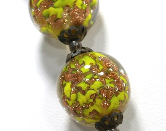 23.46cts Multicolor Italian Murano Glass 925 Sterling Silver Pendant Handmade By JaipurShopCo