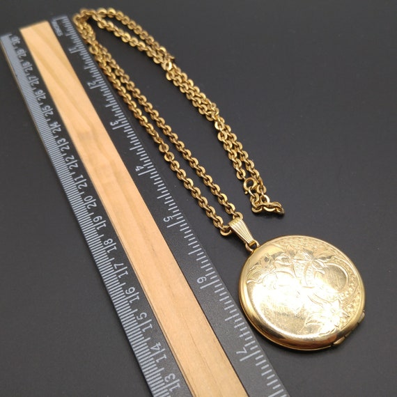 Danecraft Gold Filled Photo Locket Necklace, 12K … - image 9