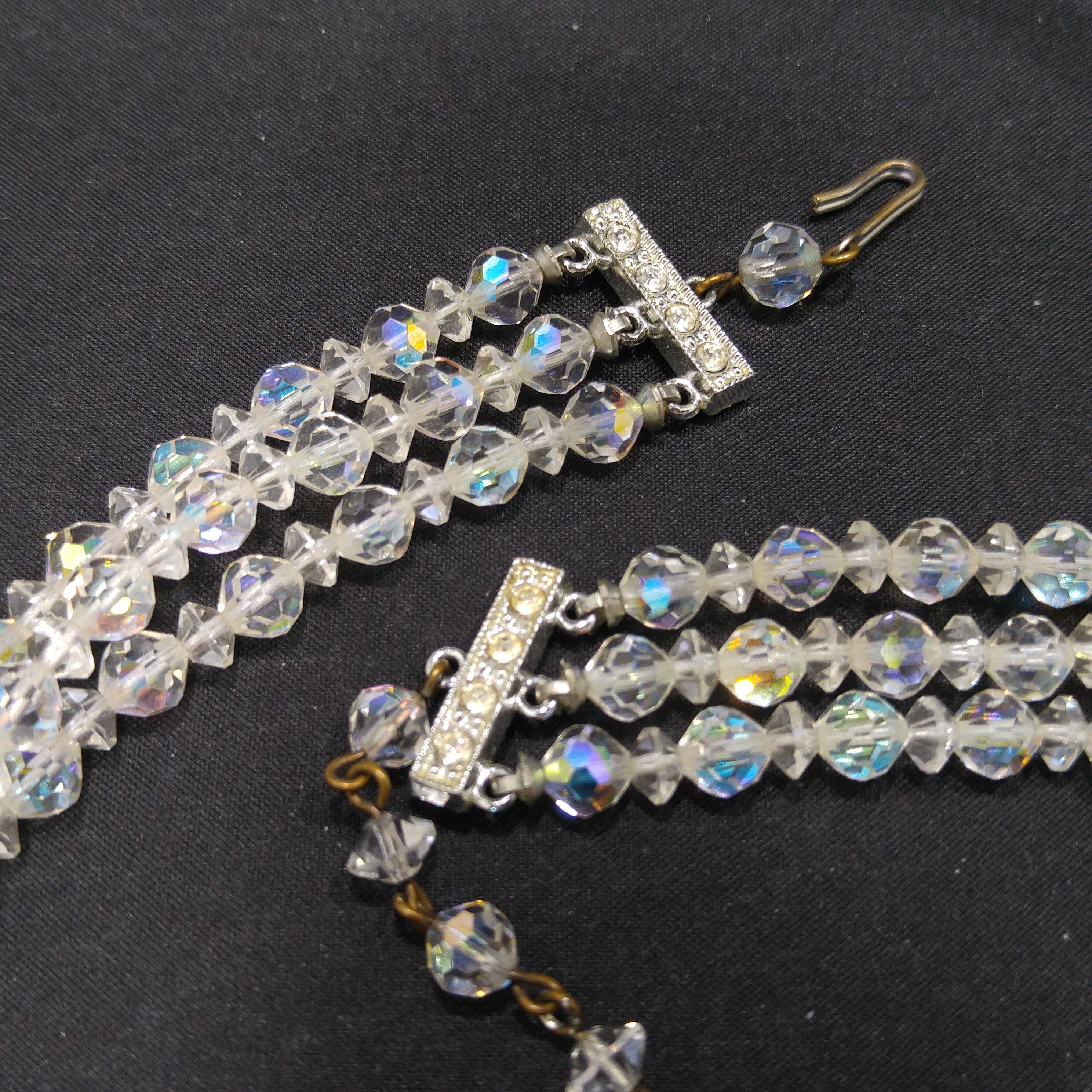 Wholesale Aurora Borealis Rhinestone Jewelry Beads, Jewelry Making Bead  Spacers Necklace, Metal Core Beads, Rainbow Crystal Beads - Yahoo Shopping