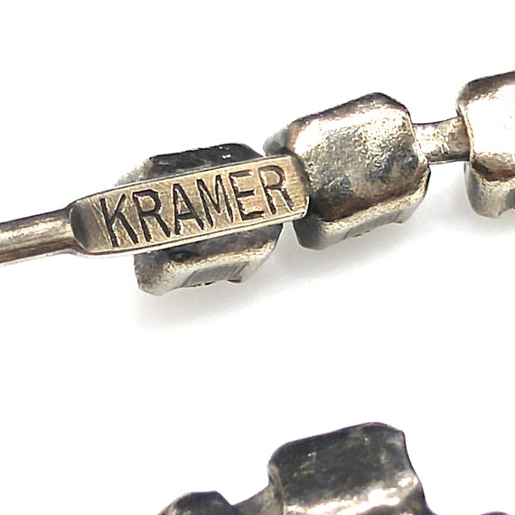 Kramer Black Diamond Rhinestone Choker Necklace, … - image 7