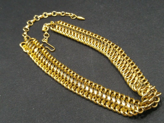 Vendome Interlocking Chain Choker Necklace, Gold … - image 10