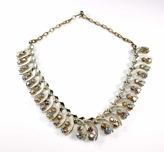 ART Arthur Pepper Rhinestone Necklace, Aurora Bor… - image 3