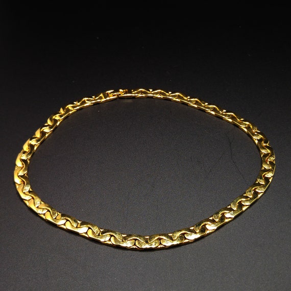 Monet Gold Plated Choker Necklace, 1980s Vintage … - image 10