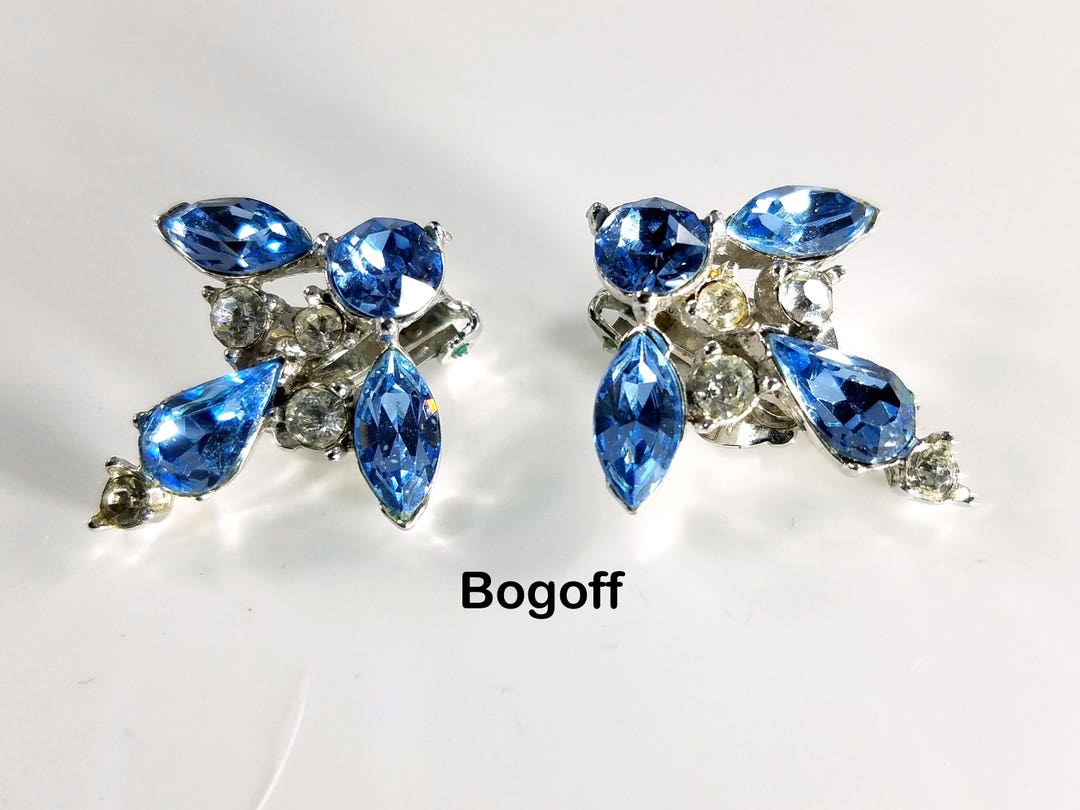 Bogoff jewelry clip on earrings discount
