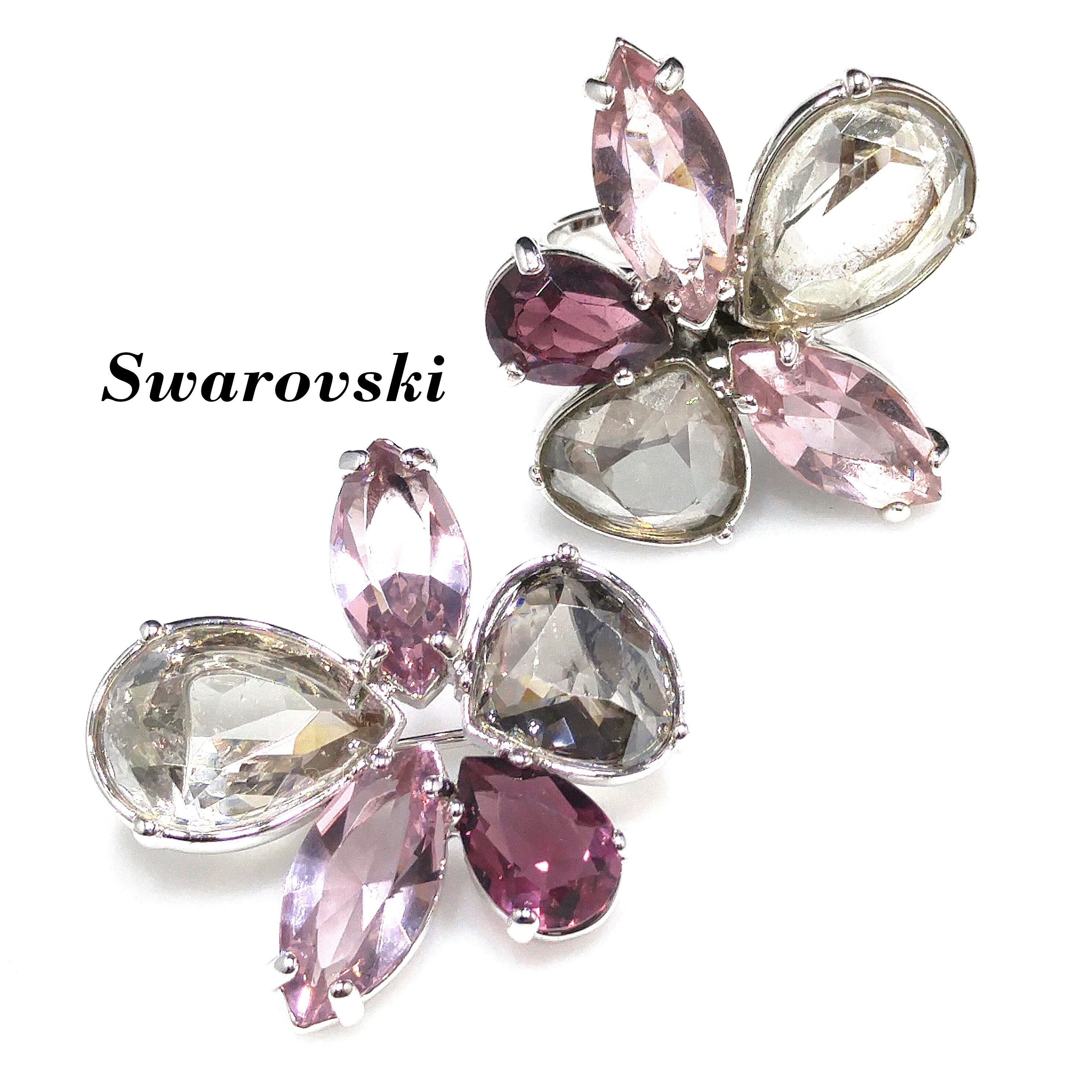 Flower ring swarovski deals