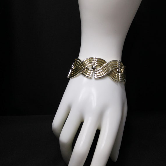 Bergere Bracelet, Mid Century Modern, 1950s Vinta… - image 2