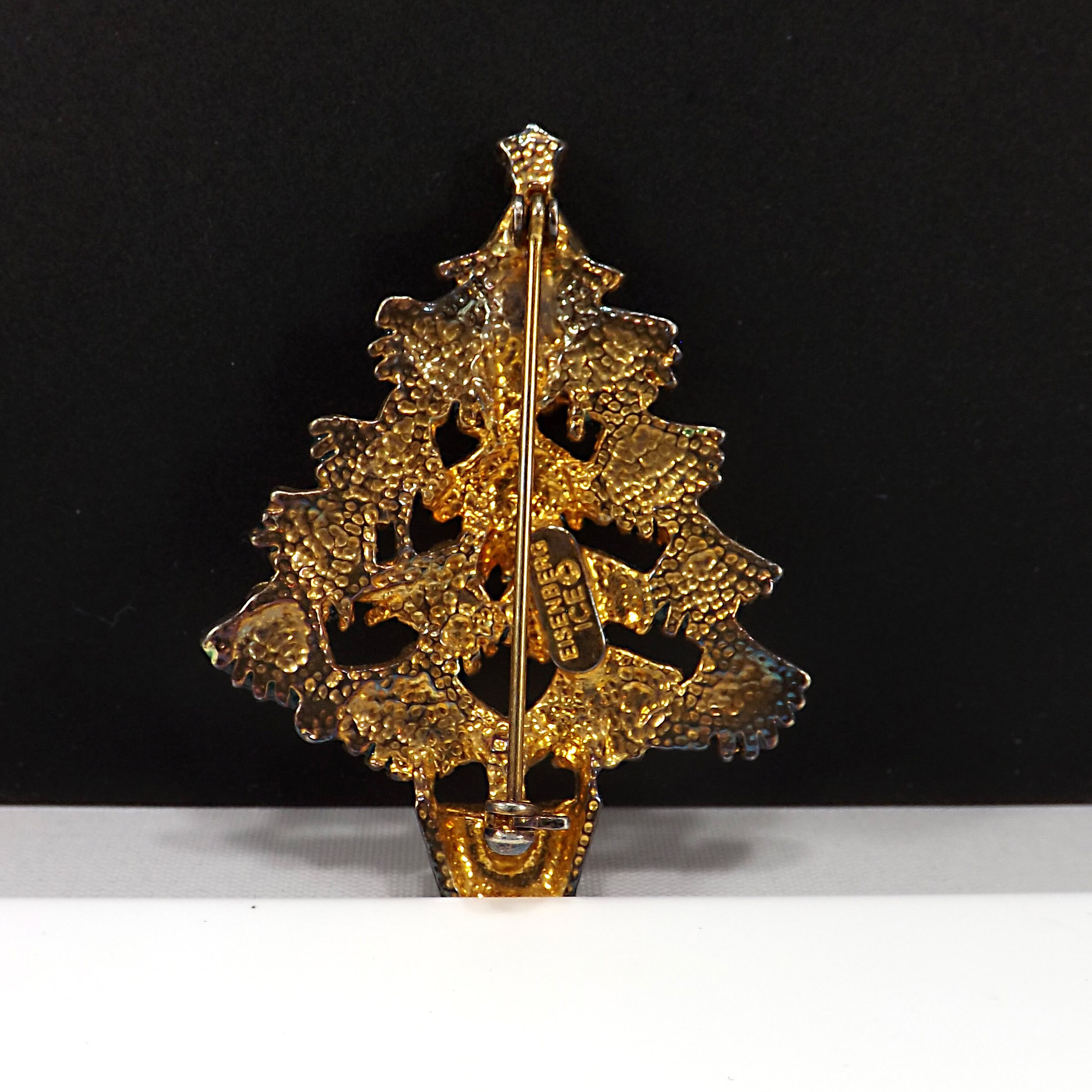 ICE クリスマスツリーブローチ　ビンテージ　Eisenberg　クリスマスピン Vintage Eisenberg Ice Christmas Tree Pin - Vintage Jewerly