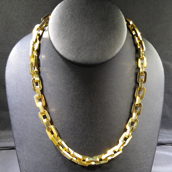 Eddie Borgo Linked Chain Necklace, Gold Plated, H… - image 7