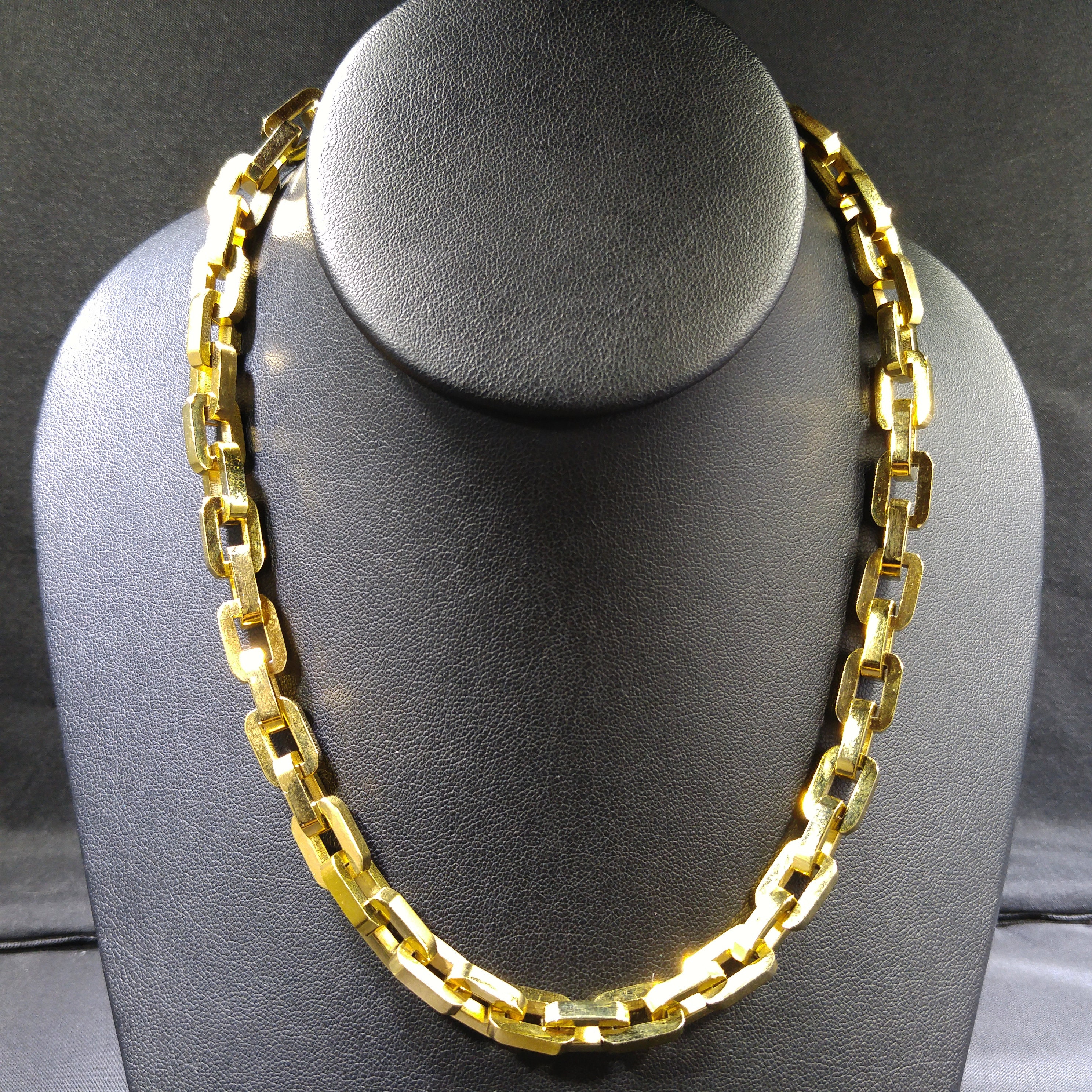 Eddie Borgo リンクチェーンネックレス、ゴールドメッキ