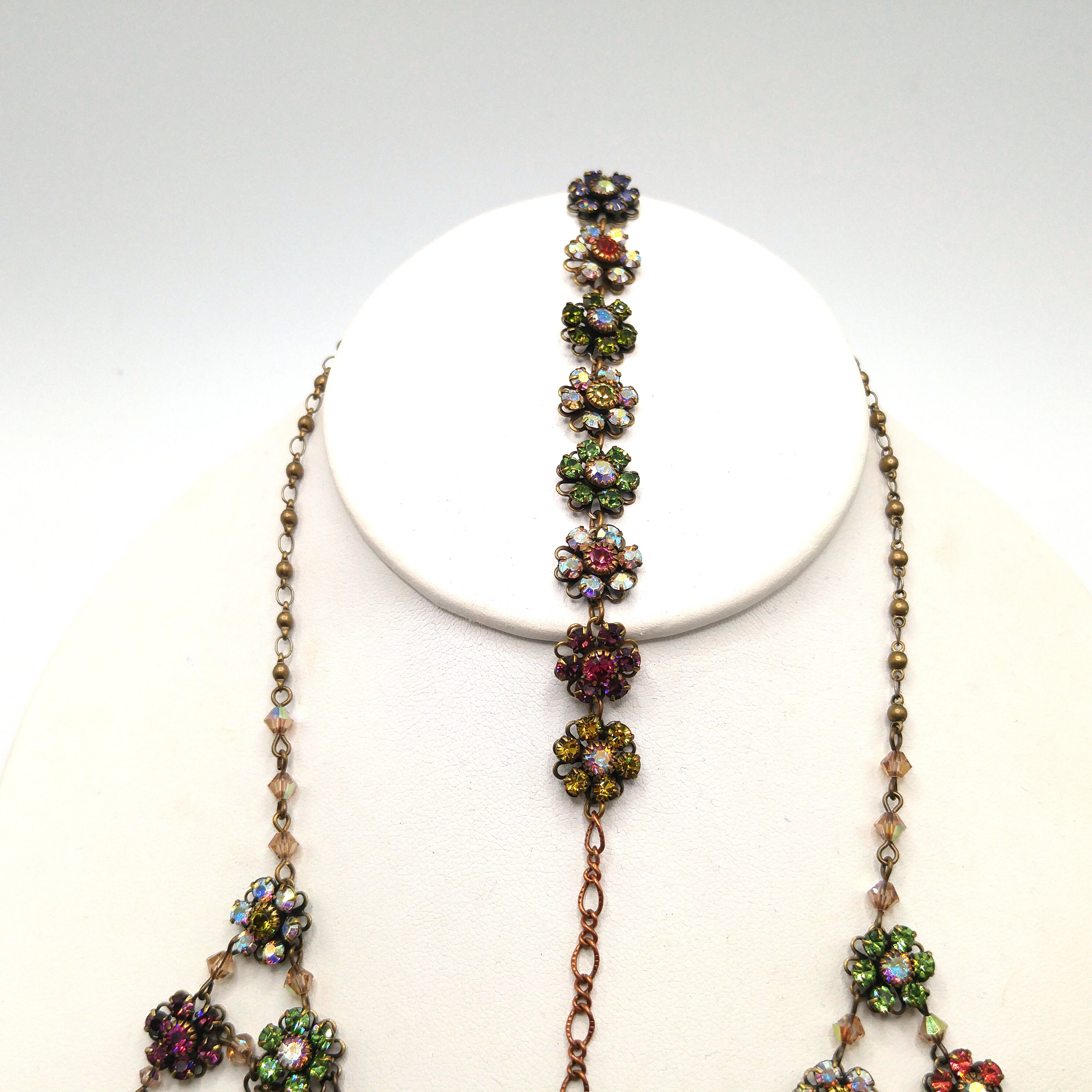 Liz Palacios Blue Purple Austrian Swarovski Crystals