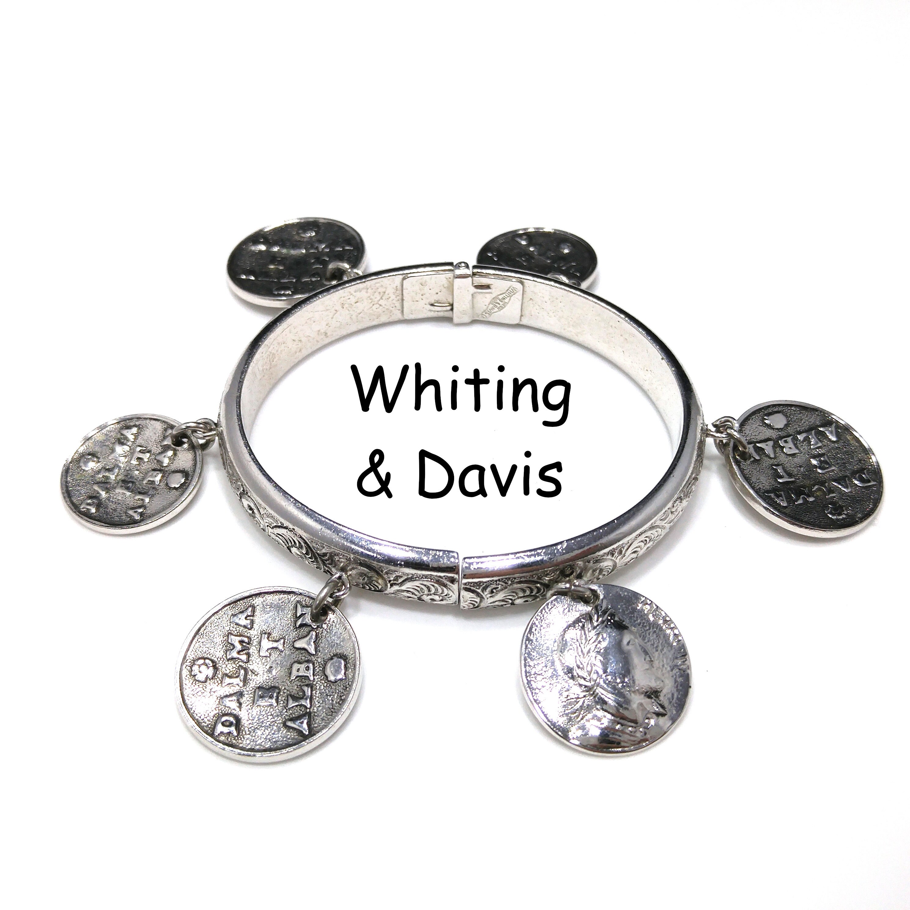 【上品】 Six Bracelet, Hinged Davis & Whiting Faux Piece Book Coins, その他