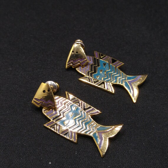 Laurel Burch "Fish Spirit" Post Dangle Earrings, … - image 9