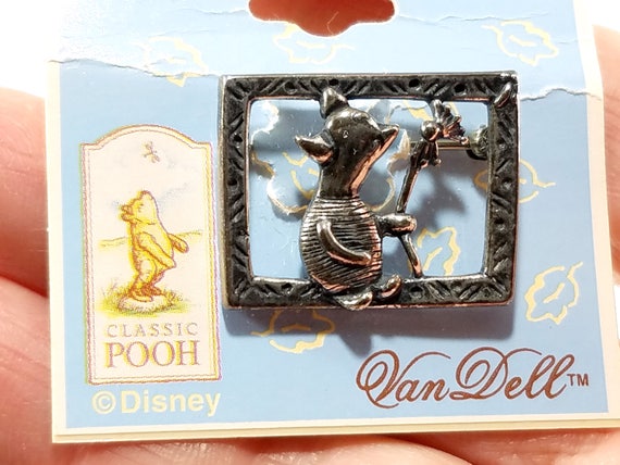 Van Dell Disney Piglet Brooch, Sterling Silver, 1… - image 7