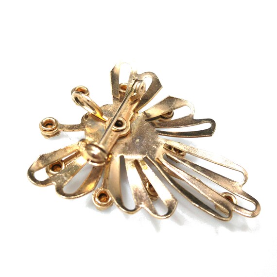 Mid Century Angel or Butterfly Pendant & Brooch, … - image 3
