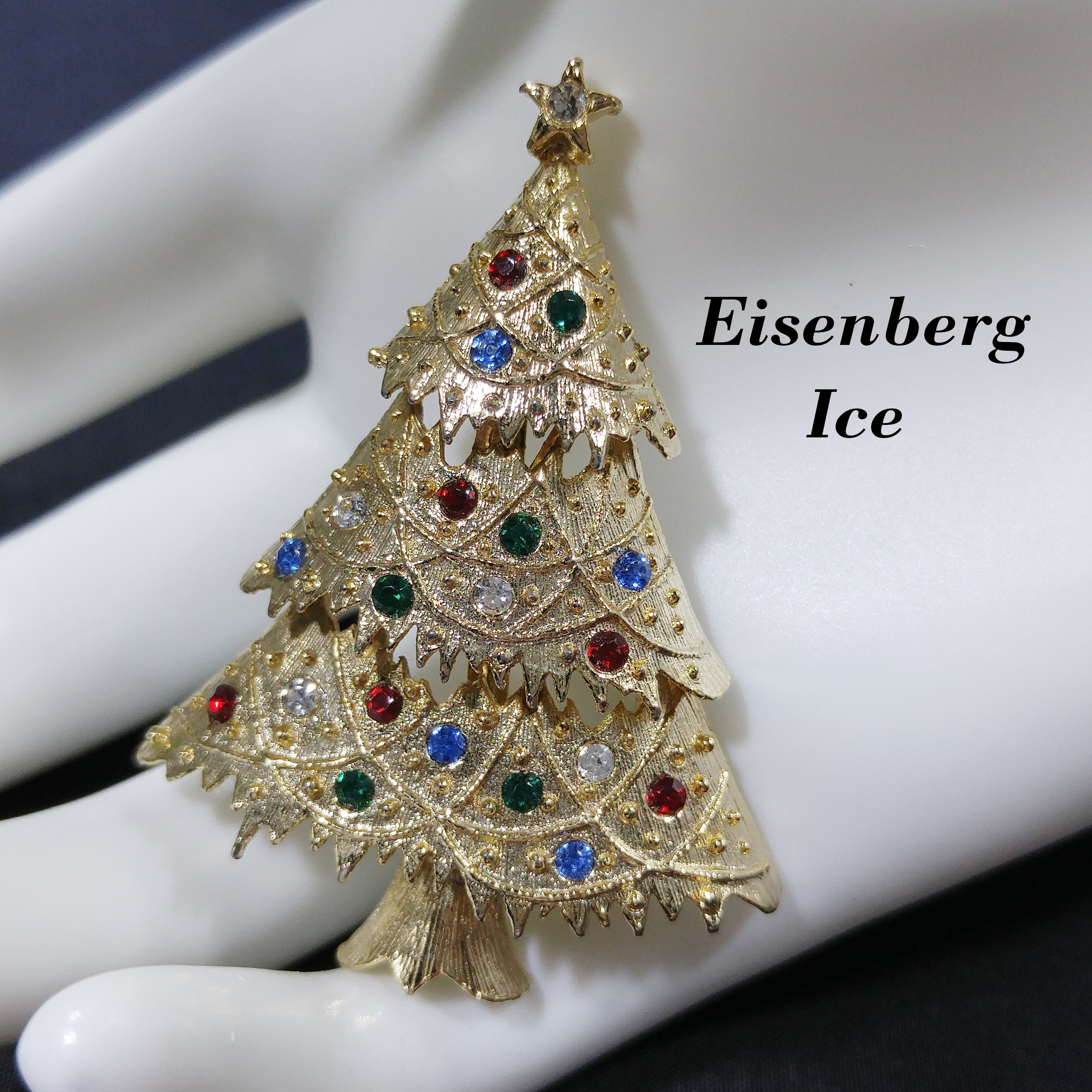 Eisenberg Ice Christmas Tree Brooch, Multicolored Rhinestones, 1990s Vintage Jewelry - Etsy Eisenberg Ice Christmas Tree Brooch, Multicolored Rhinestones, 1990s Vintage Jewelry - Etsy