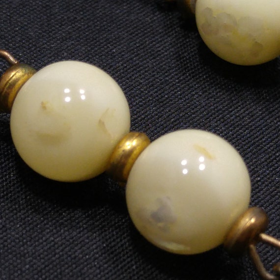 Hobe' Light Yellow Lucite Beaded Necklace & Match… - image 6