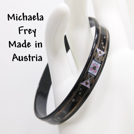 Beperkt Dakraam Met pensioen gaan Michaela Frey Austrian Enamel Bangle Bracelet Made in - Etsy
