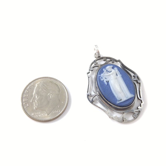 Wedgwood Sterling Cameo Goddess, 1880s Early Wedg… - image 9