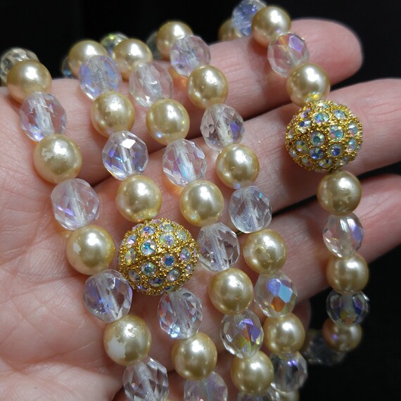 Joan Rivers Faux Pearl Crystal Necklace & Bracele… - image 6