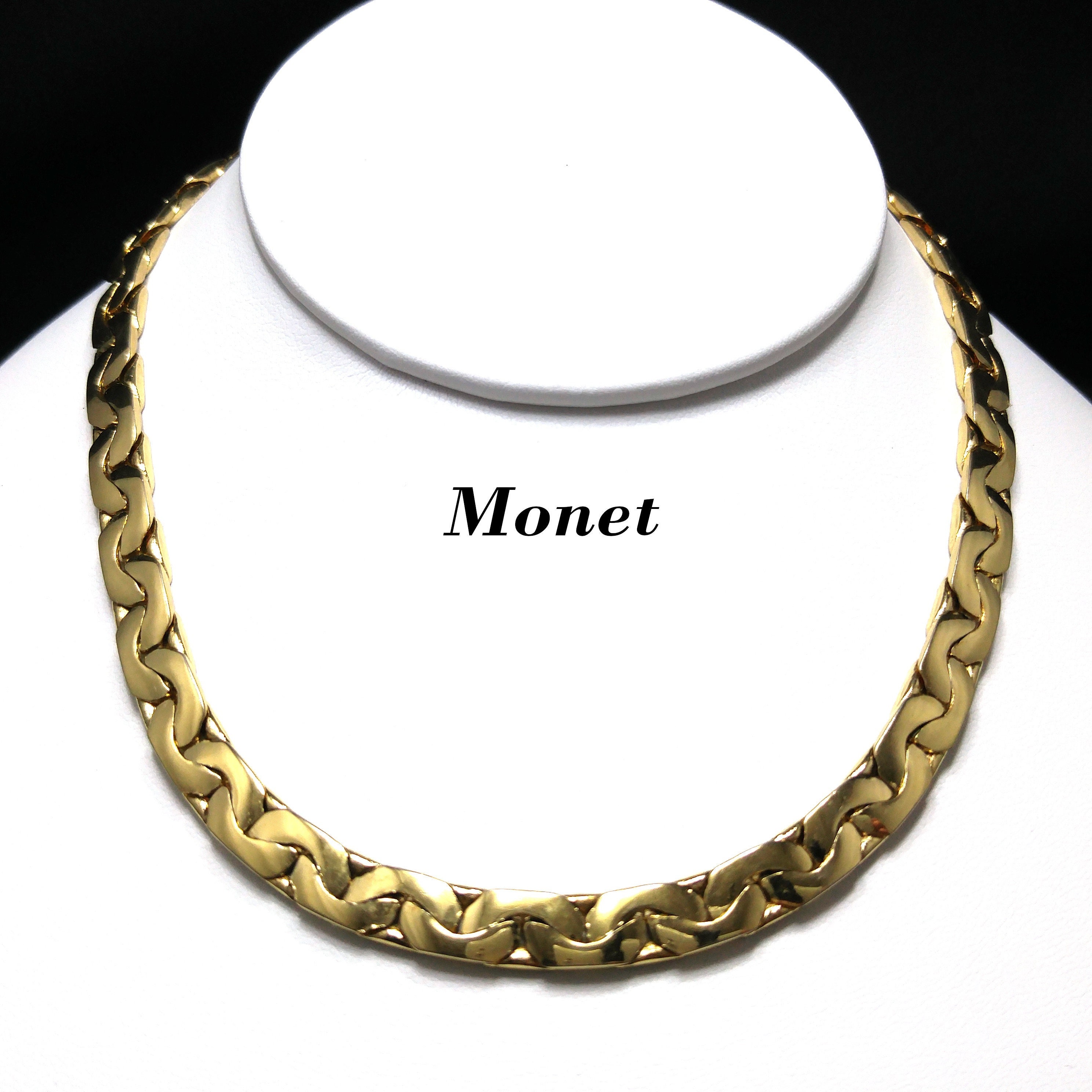 Vintage Monet Gold Chain Necklace
