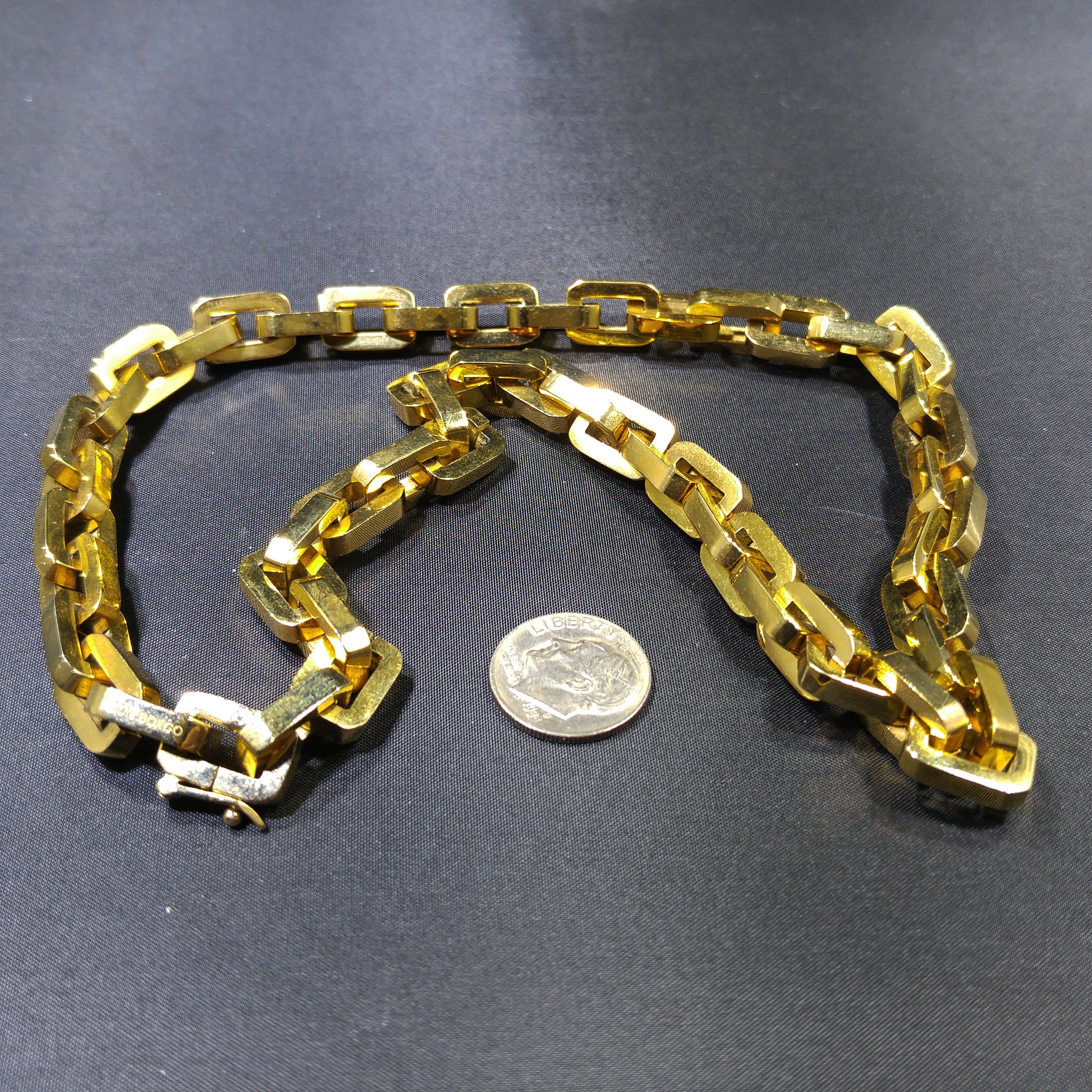 Eddie Borgo リンクチェーンネックレス、ゴールドメッキ