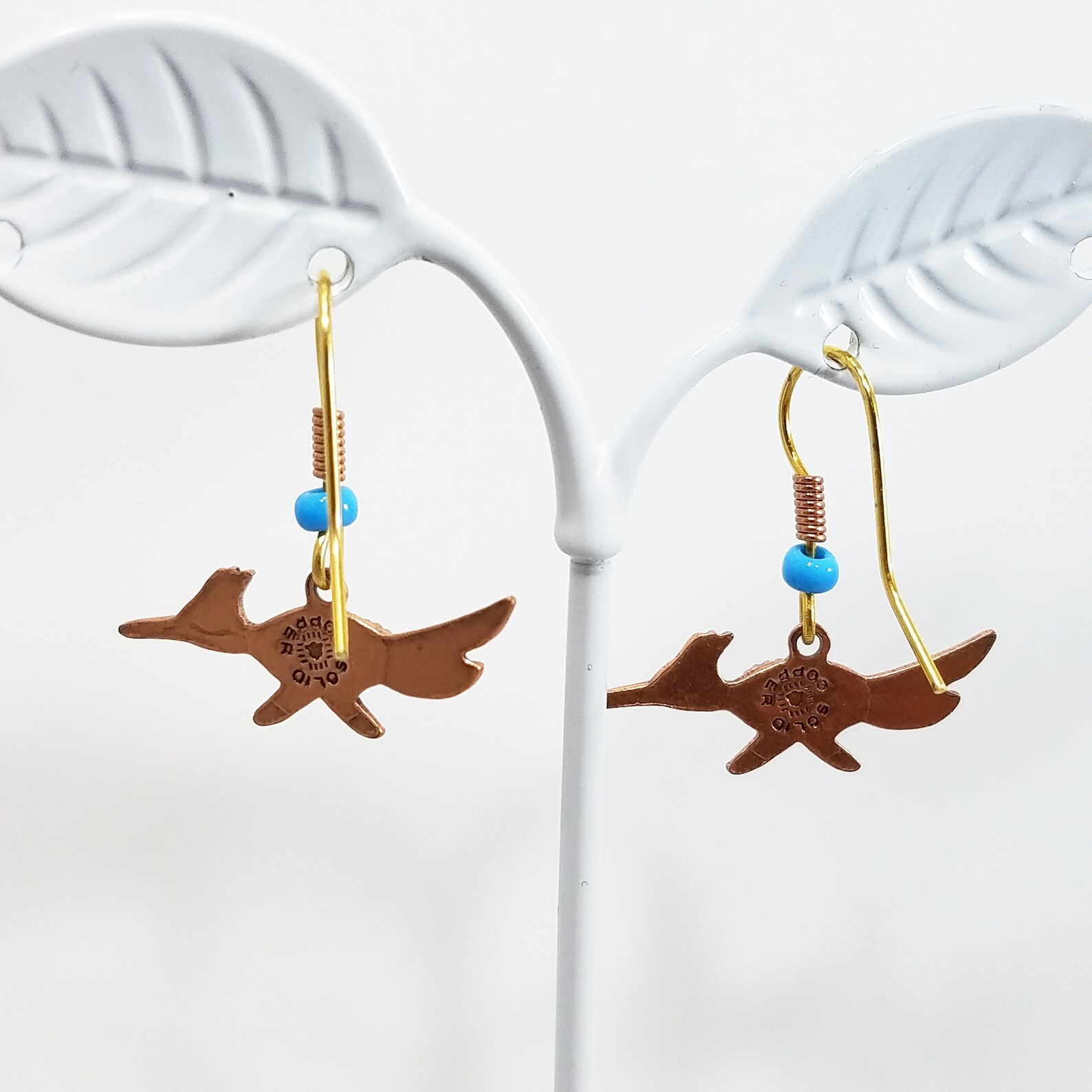 Vintage Roadrunner Solid Copper Earrings Etsy