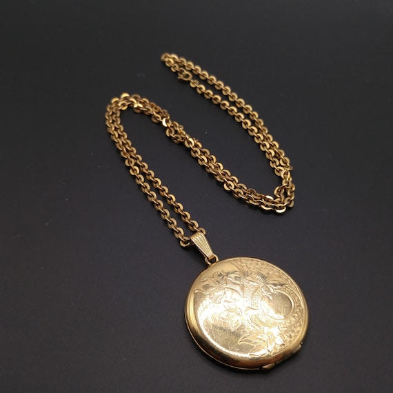 Danecraft Gold Filled Photo Locket Necklace, 12K … - image 10