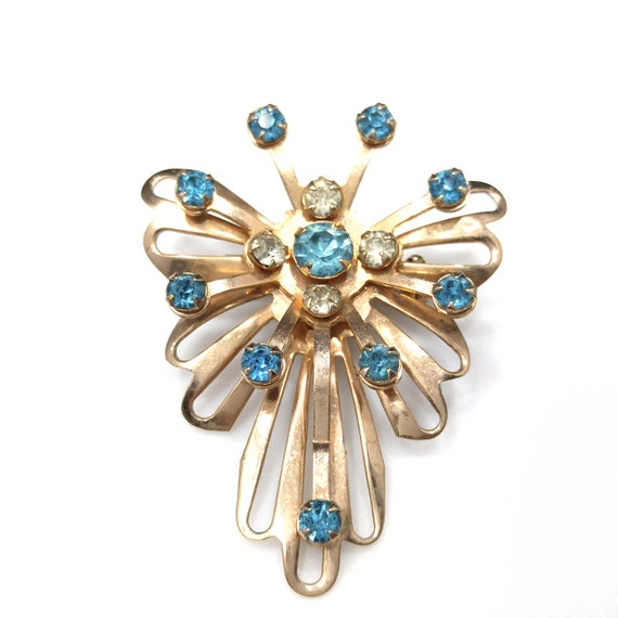 Mid Century Angel or Butterfly Pendant & Brooch, … - image 7