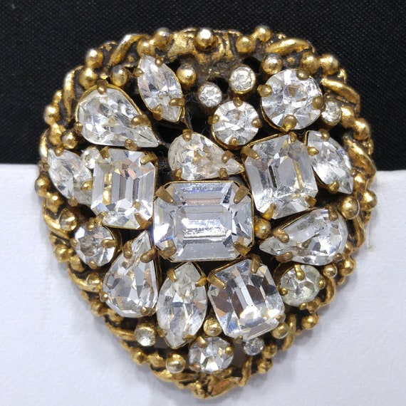 Clear Rhinestone Question Mark Brooch Pin Vintage – The Jewelry Lady's Store