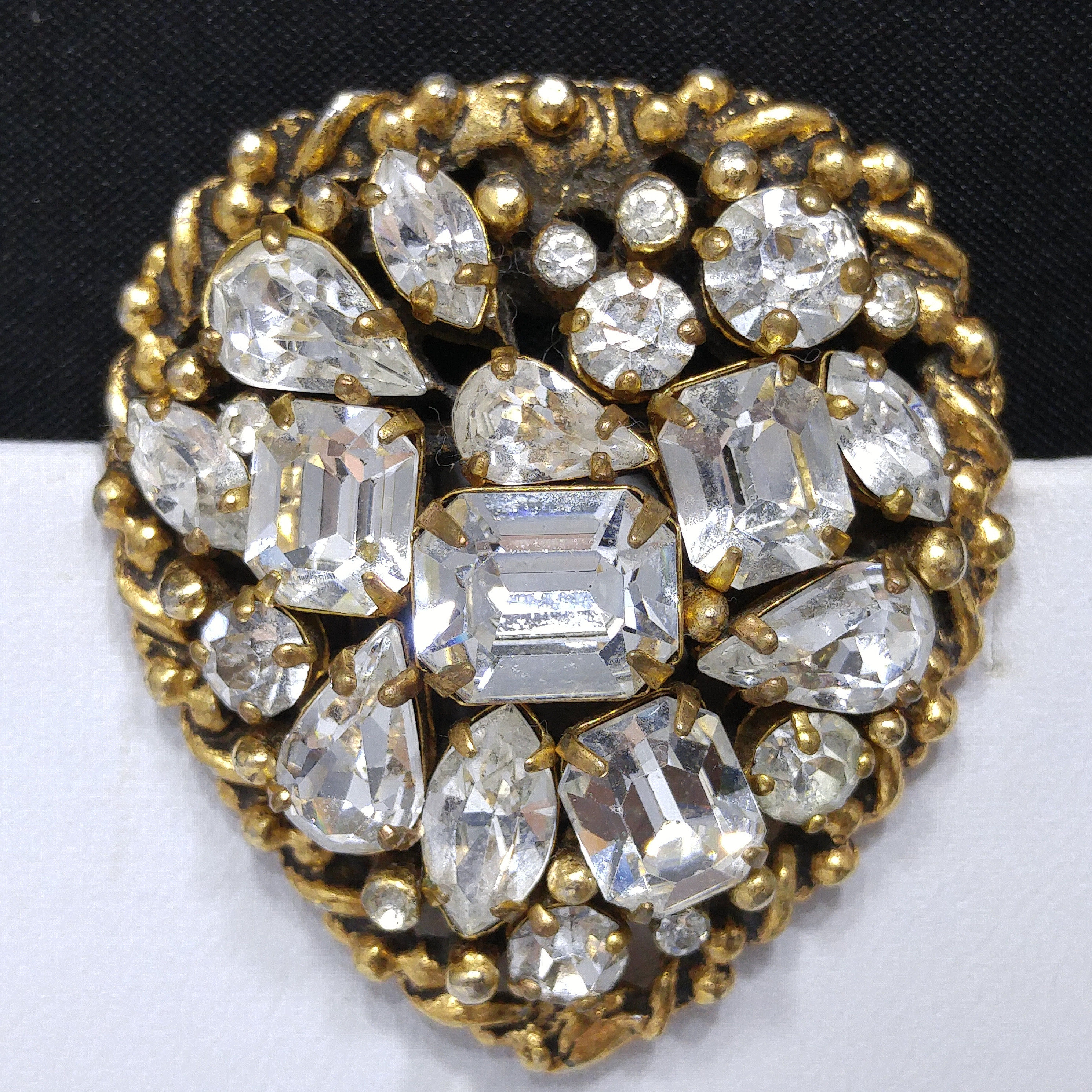Barclay Clear Rhinestone Brooch, Gold Plated, jewels of India, 1950s Vintage Jewelry - Etsy Barclay Clear Rhinestone Brooch, Gold Plated, jewels of India, 1950s Vintage Jewelry - Etsy