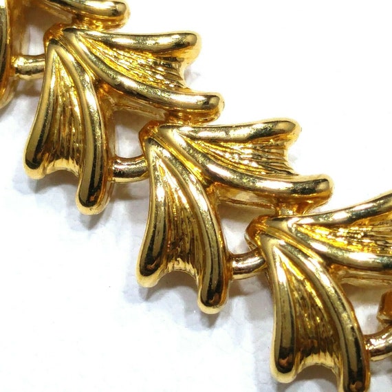 Vintage Napier Gold Plated Necklace, 18"  Interlo… - image 8