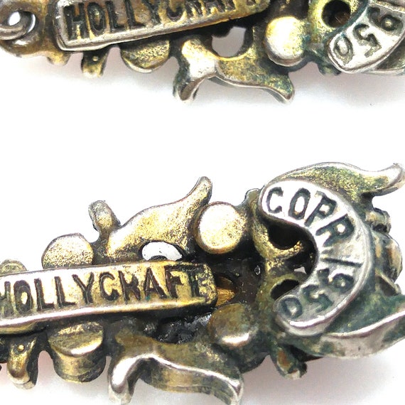 ☆人気☆【VINTAGE HOLLYWOOD】☆All Crystal Color Earcuf.f☆ Hollycraft Pastel Rhinestone Necklace Earrings Set