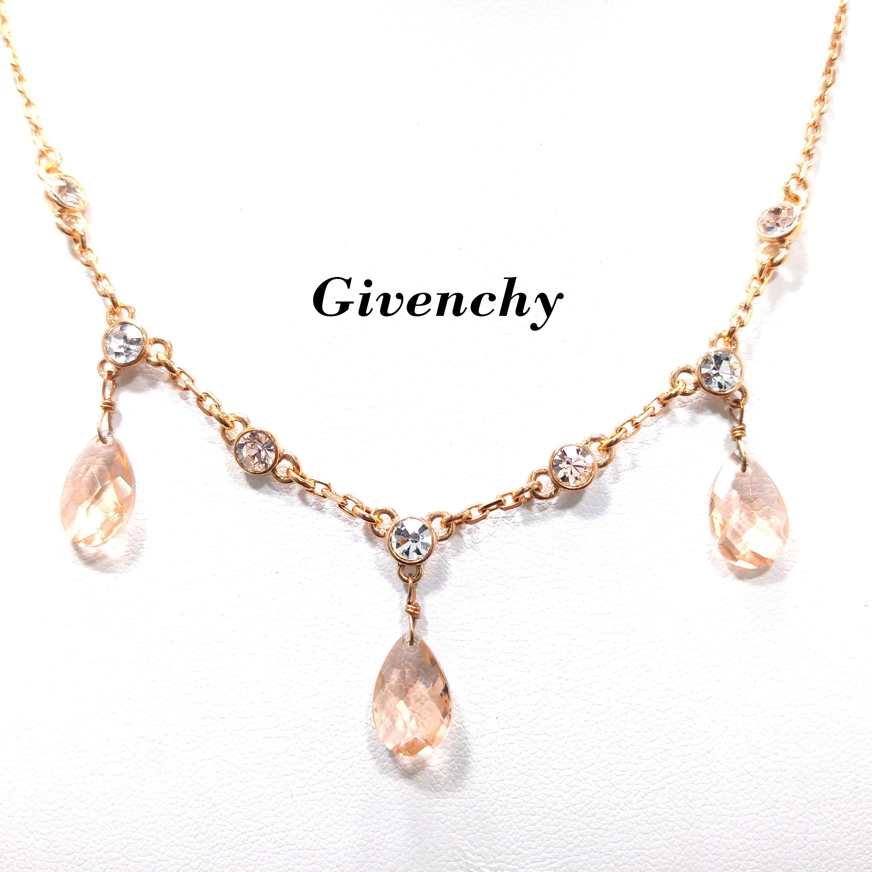 Buy Givenchy Topaz Rhinestone Pendant Necklace, Gold Plated, 1990s Vintage  Jewelry Online in India - Etsy