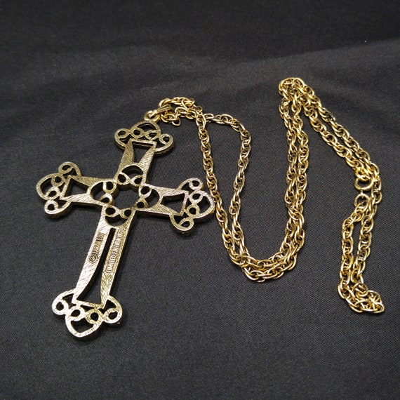 Sarah Coventry Victorian Cross Necklace, Limited … - image 6